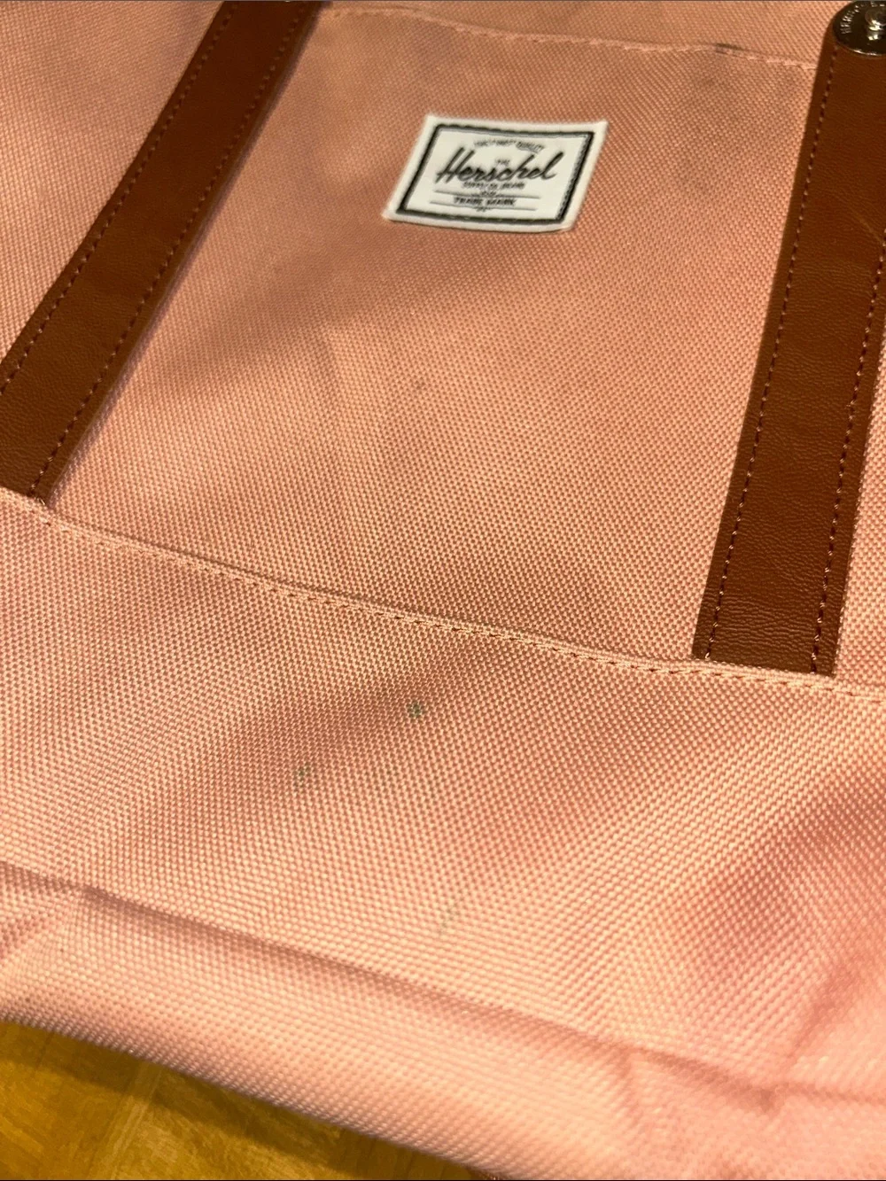 Herschel Supply Co Retreat Small Backpack-Peach with Faux Leather Straps